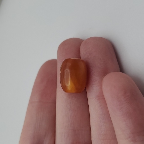 Amber melt cylinder charm - Picture 2 of 3